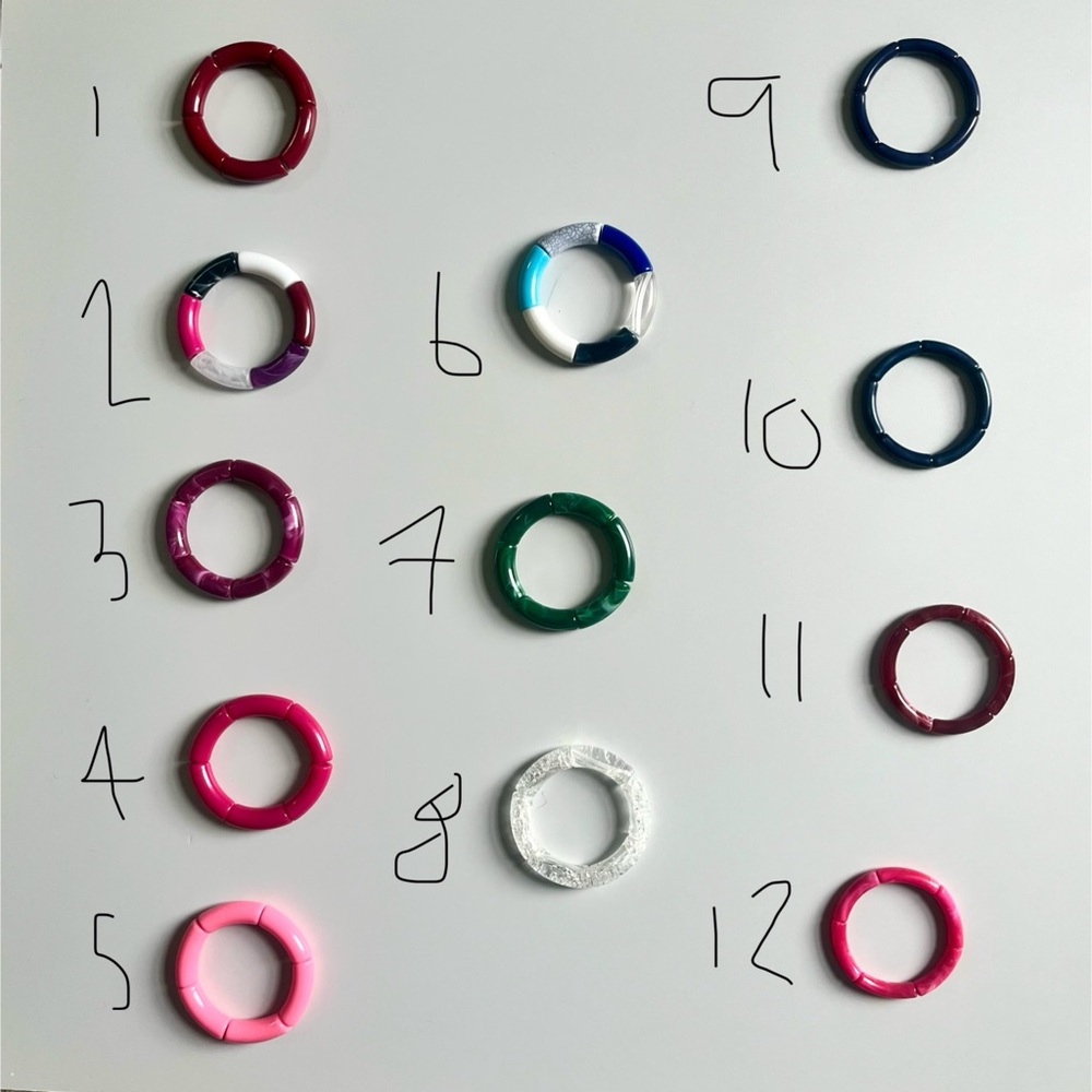 Set of 12 House of Colour Winter Verified Bracelets